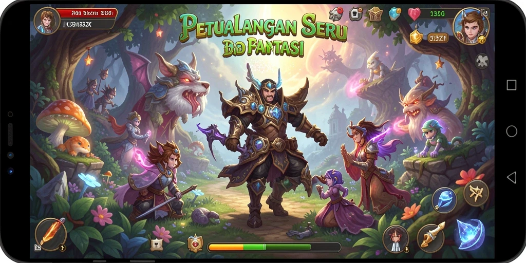 Gameplay seru 33ZK dalam misi petualangan.