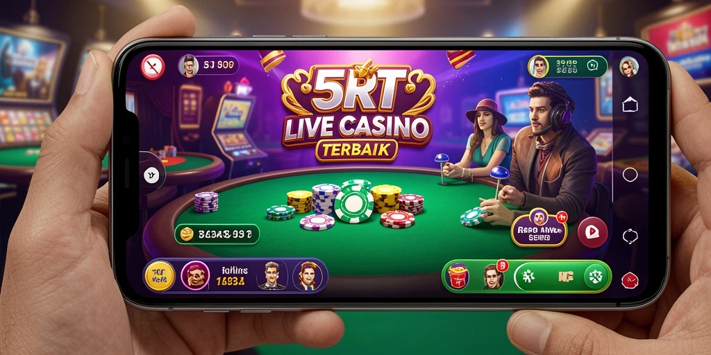 Gameplay seru di 5RT dengan dealer langsung dan interaksi nyata.