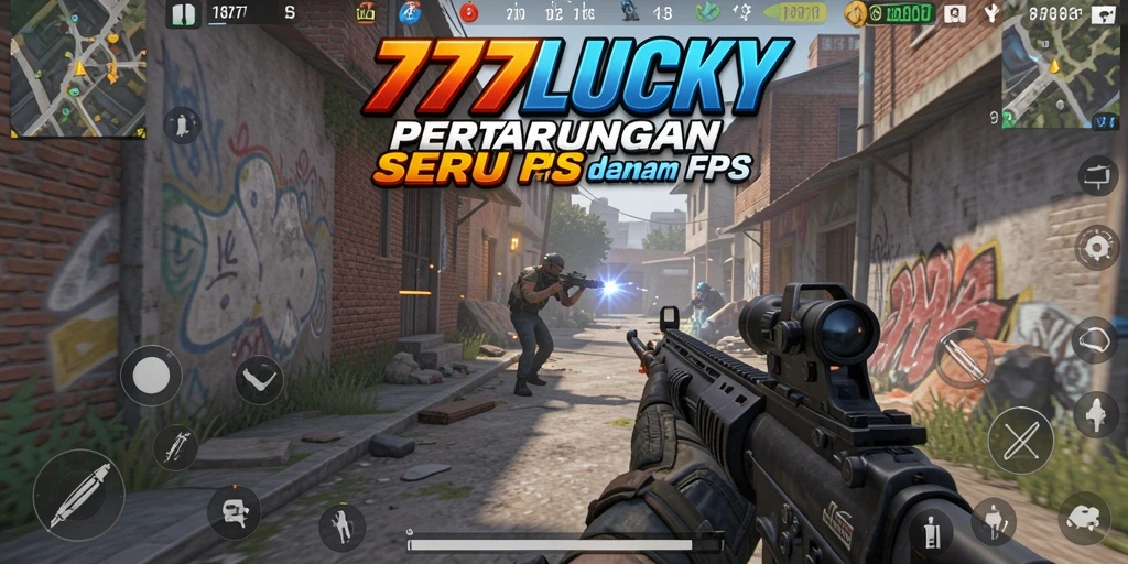 Gameplay seru dari 777LUCKY dalam aksi FPS.