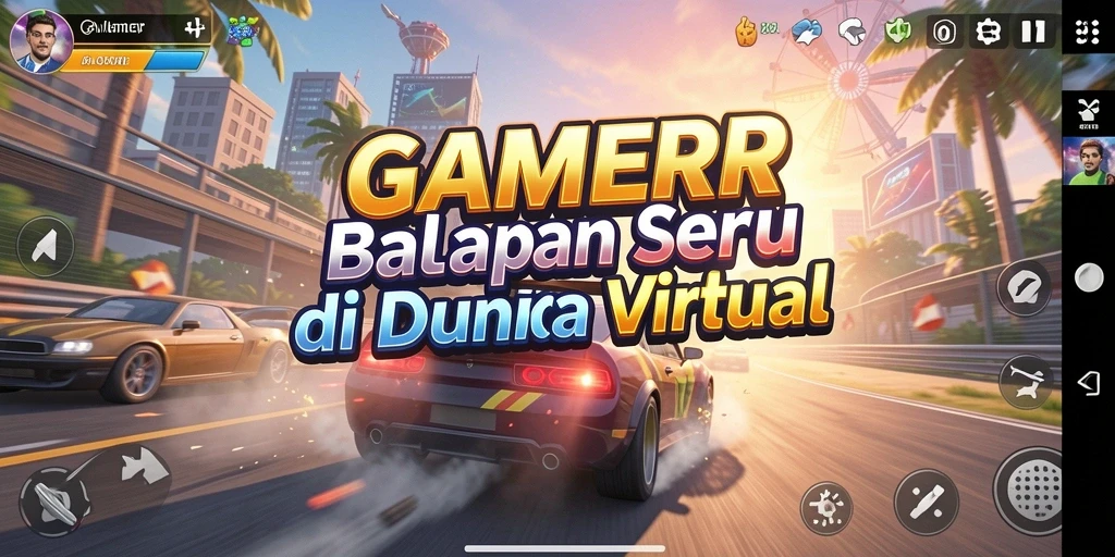 Gameplay seru dalam balapan yang mendebarkan!
