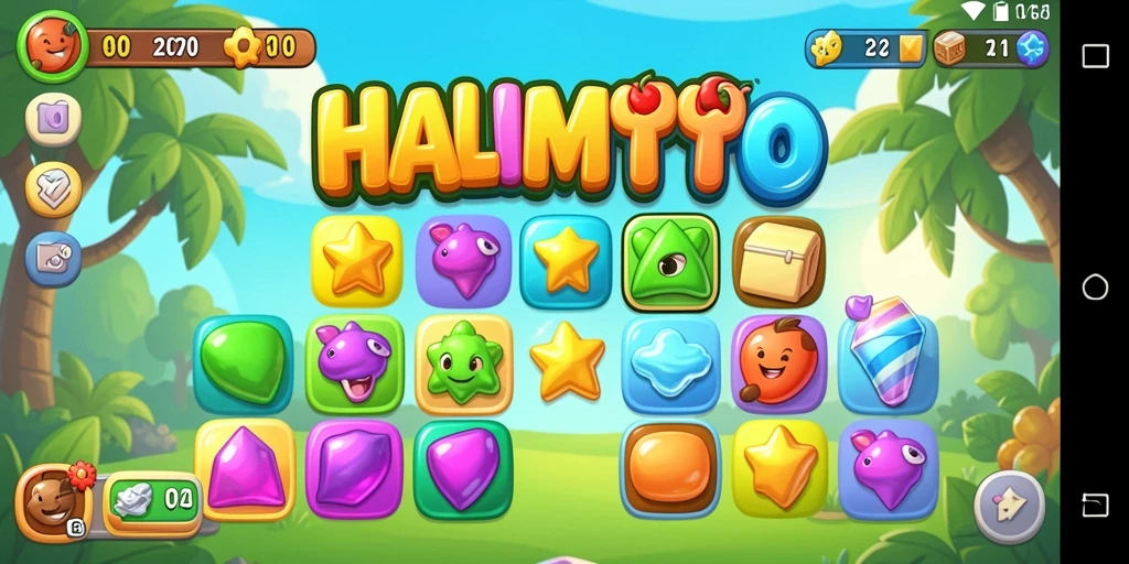 Tampilan menarik gameplay HALIMTOTO yang seru dan penuh warna.