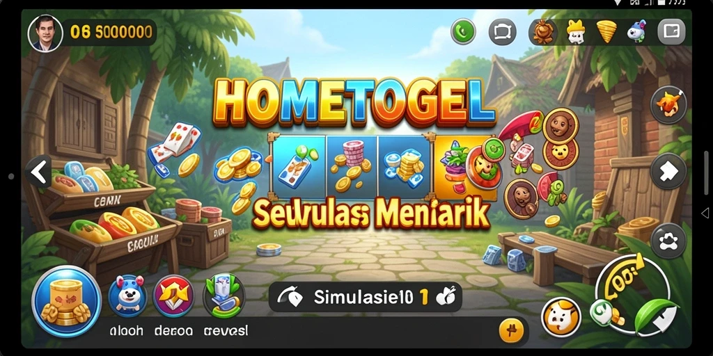 Tangkapan layar HOMETOGEL menampilkan gameplay simulasi yang menarik dan interaktif.