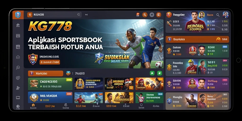 Tampilan menarik dari gameplay Sportsbook dalam KG778.
