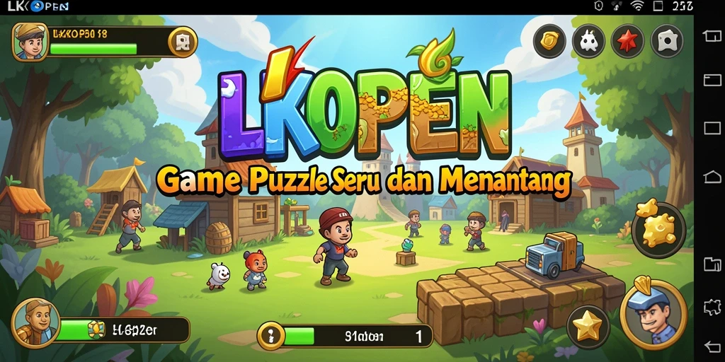 Tampilan gameplay seru LKOPEN yang menantang dan mendebarkan.
