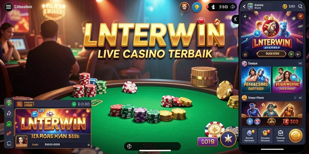 Menampilkan gameplay Live Casino yang seru dengan dealer langsung.