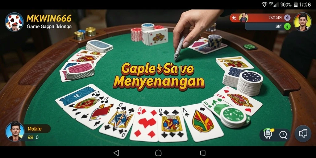 Tampilan gameplay Gaple di MKWIN666 yang seru dan interaktif.