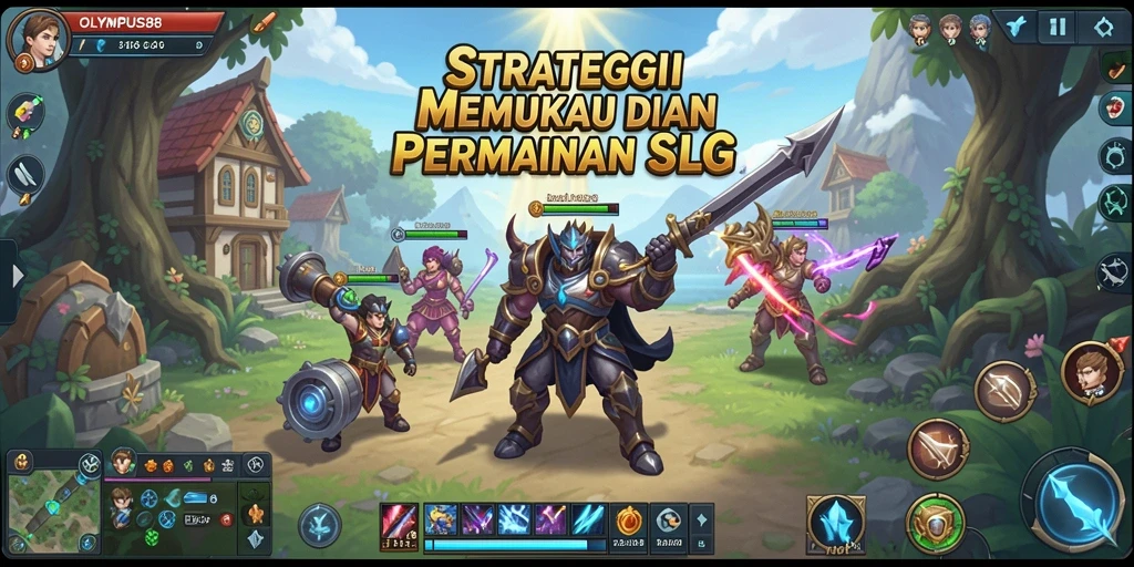 Screenshot OLYMPUS88 menampilkan aksi pertempuran strategi yang intens.