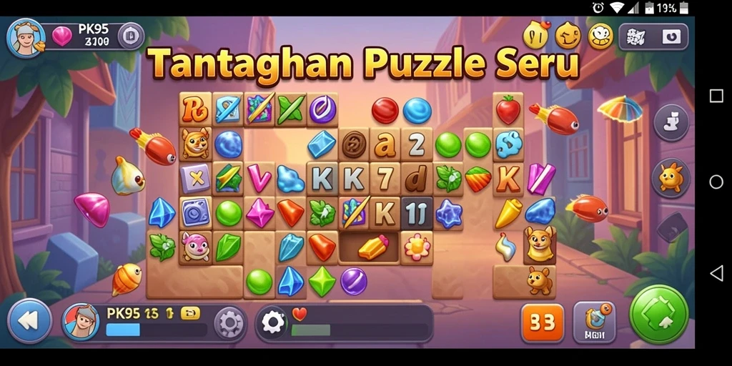 Tangkapan layar gameplay PK95 yang menantang dan interaktif.