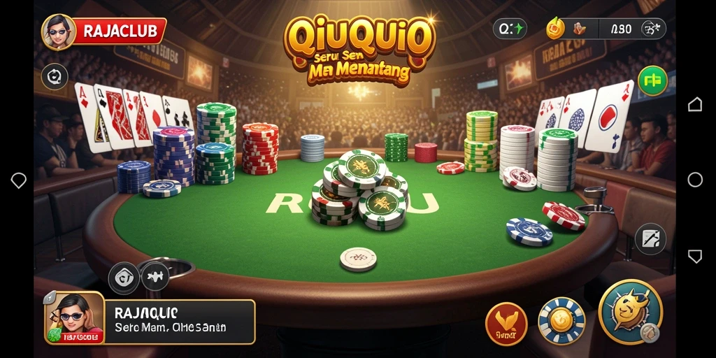 Gameplay QiuQiu yang seru dan kompetitif di RAJACLUB.