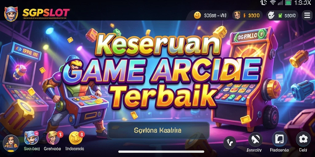 Tangkapan layar utama SGPSLOT yang menampilkan gameplay Arcade yang seru.